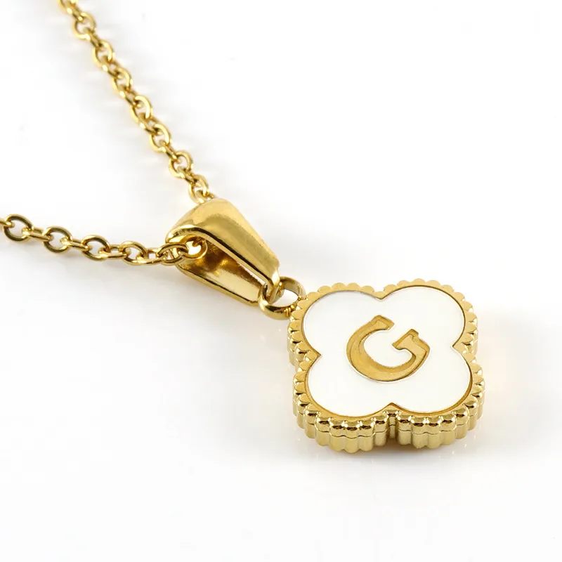 MAIRA Clover Initial Necklace