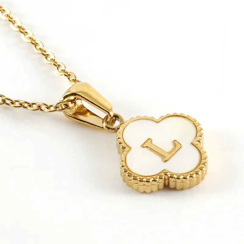 MAIRA Clover Initial Necklace
