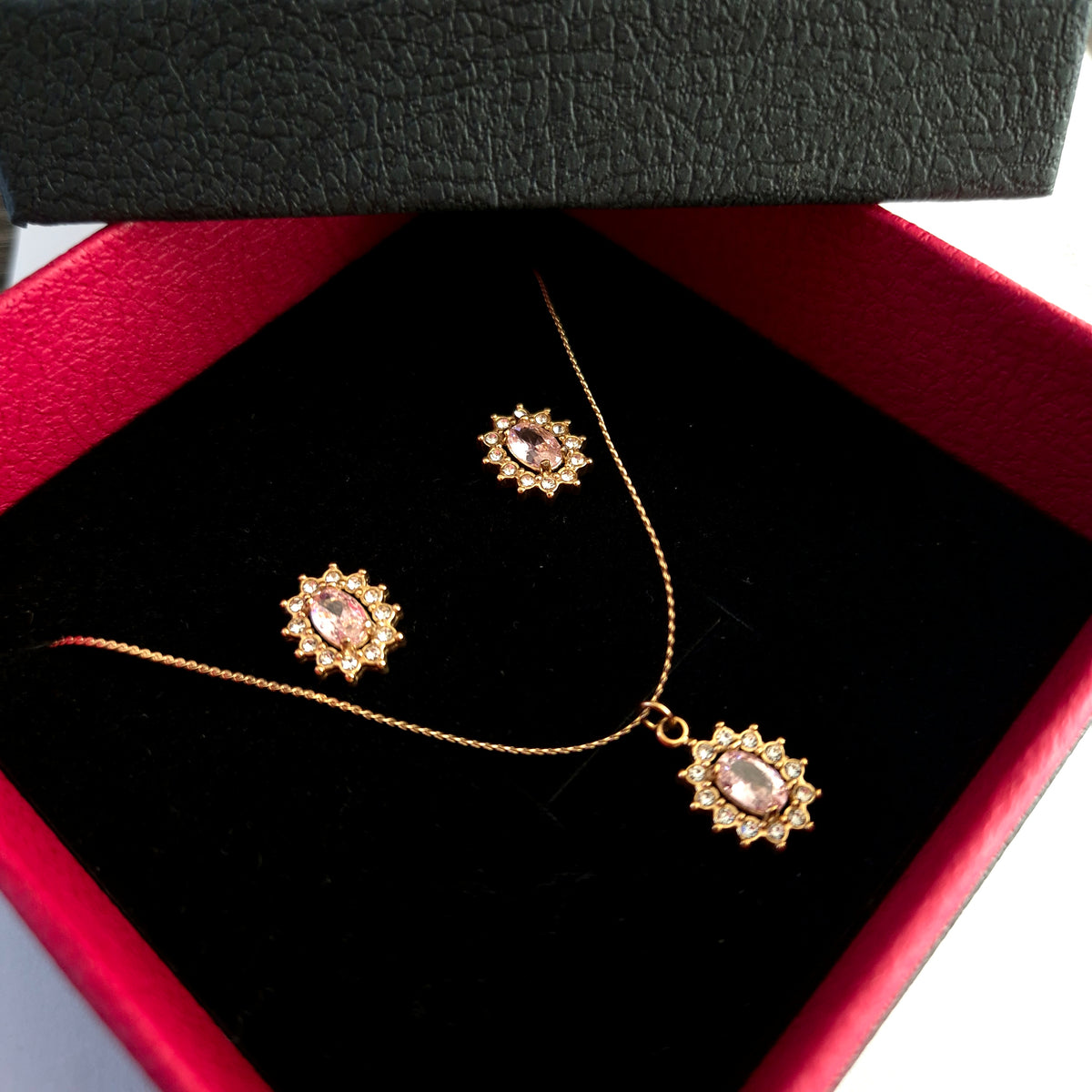 Sunflower Pink Crystal Set