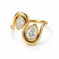 NADIA TWIN PEAR RING