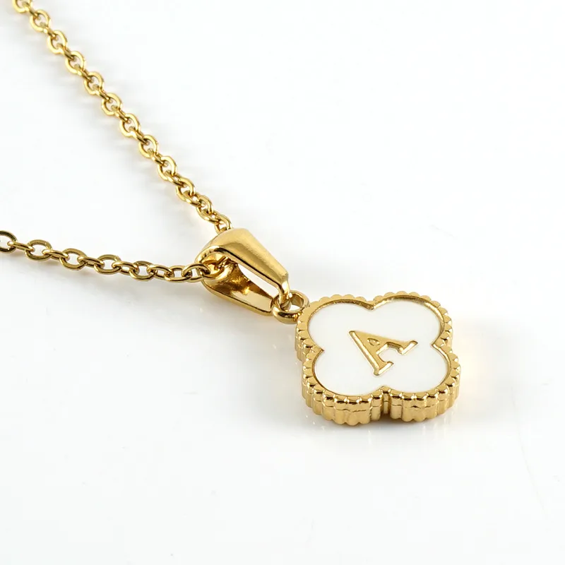 MAIRA Clover Initial Necklace