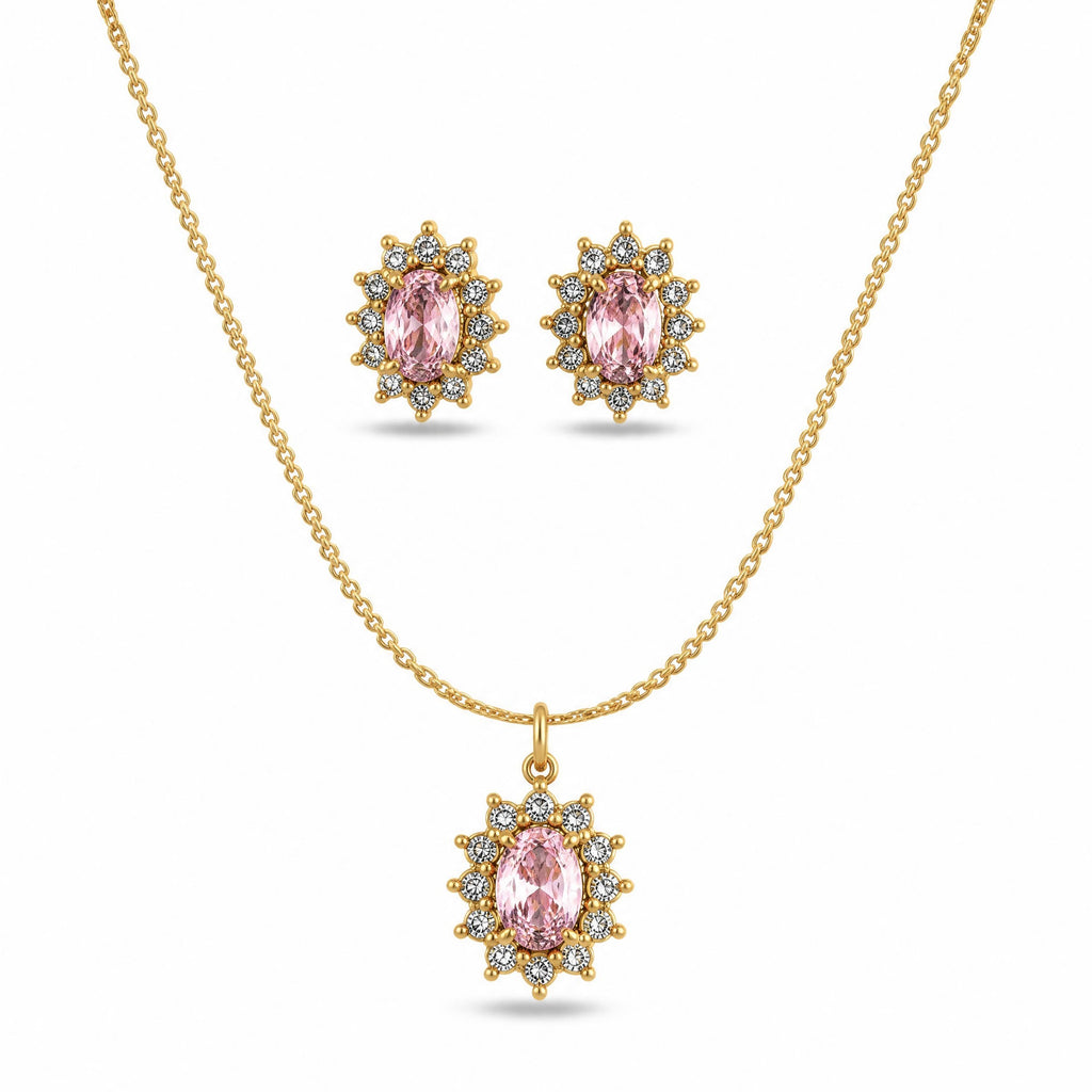 Sunflower Pink Crystal Set
