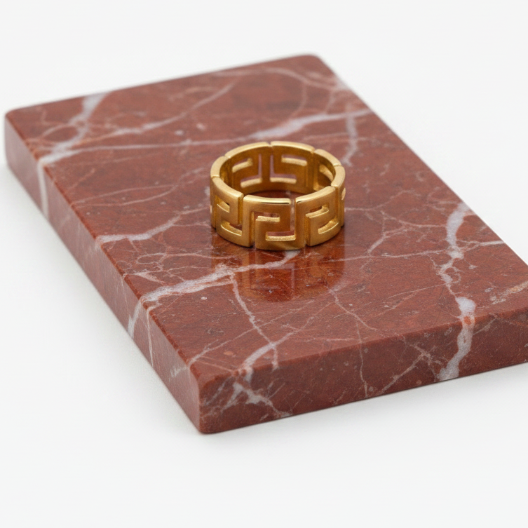 MAZEY GEOMETRIC RING