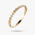 RAWDA CLOVER GOLD BANGLE