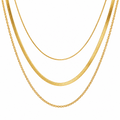 Triple Layered Herringbone Snakechain